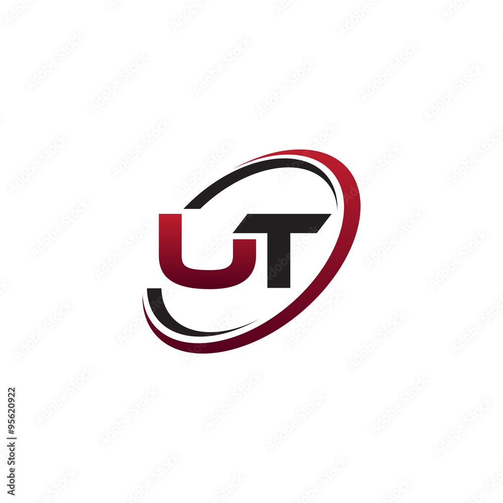 Modern Initial Logo Circle UT Stock Vector | Adobe Stock