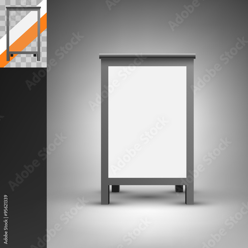 Foldable advertising board