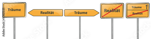 Ortschilder als Vektorset