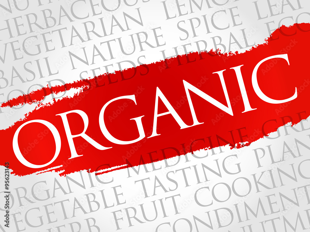 ORGANIC word cloud, health concept ORGANIC word cloud, health concept
