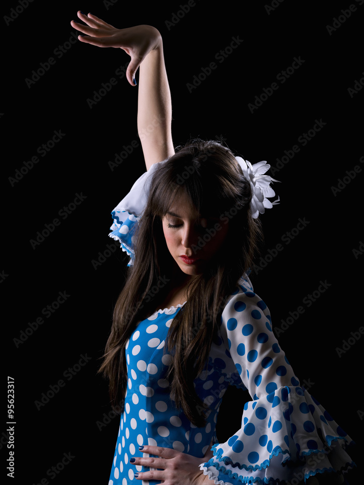 Young woman dancing flamenco Young woman dancing flamenco