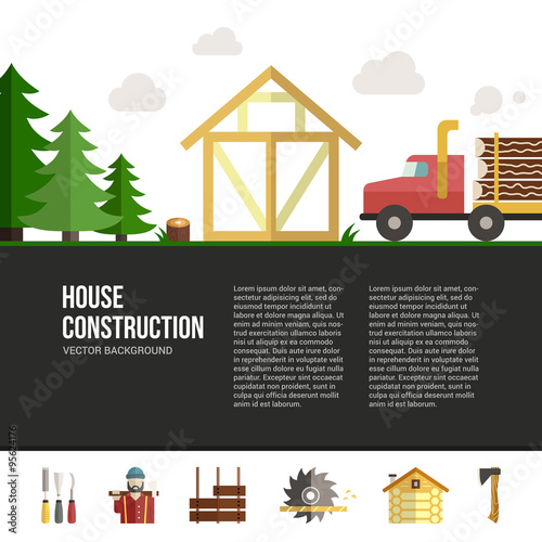 Wooden House Building
