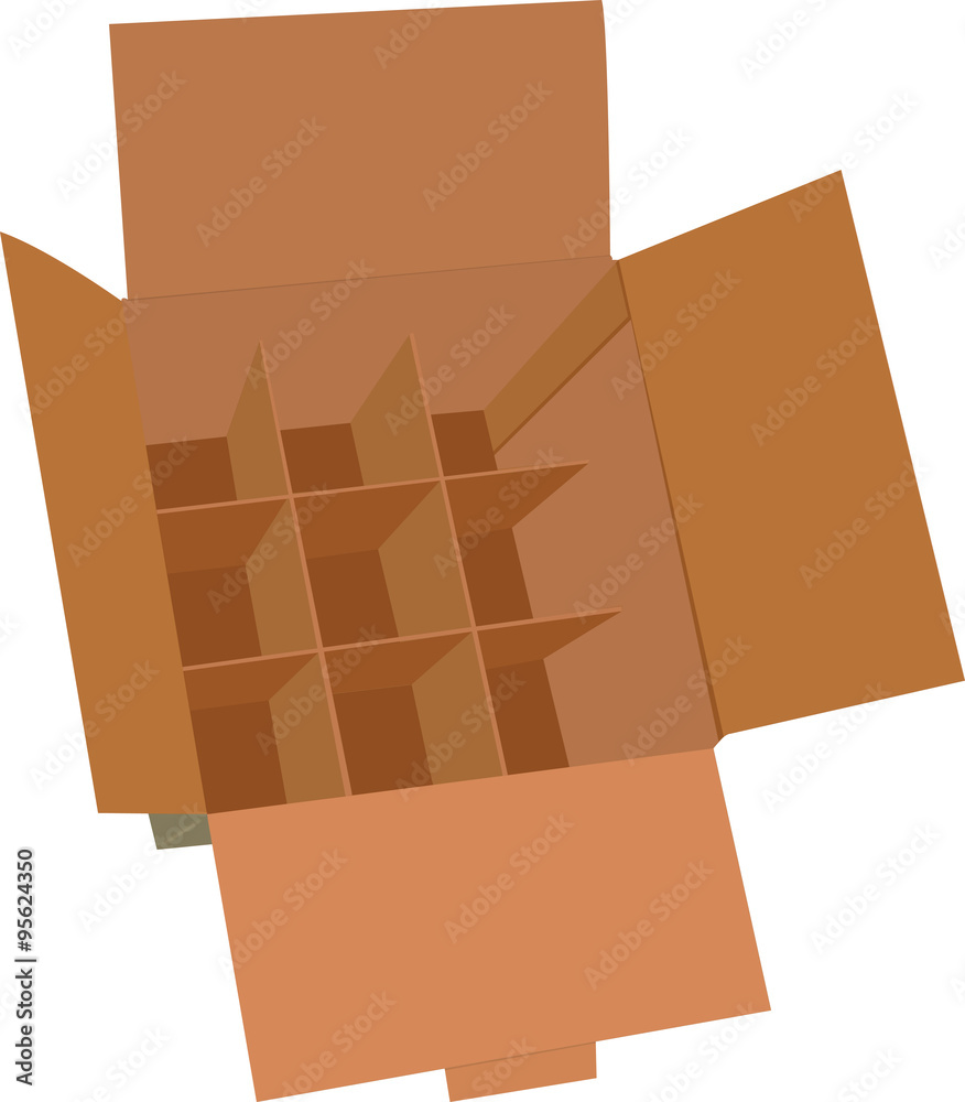 scatola di cartone per bottiglie