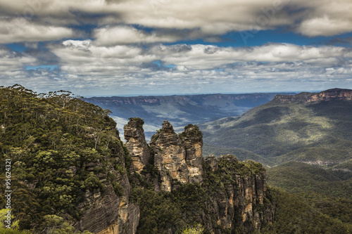 The famous Three Sisters rock formation in the Blue Mountains Na