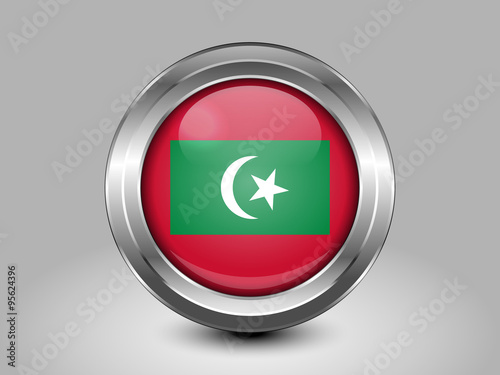 Maldives Variant Flag. Metal Round Icon Free Download Maldives Variant Flag. Metal Round Icon - GFXLoad