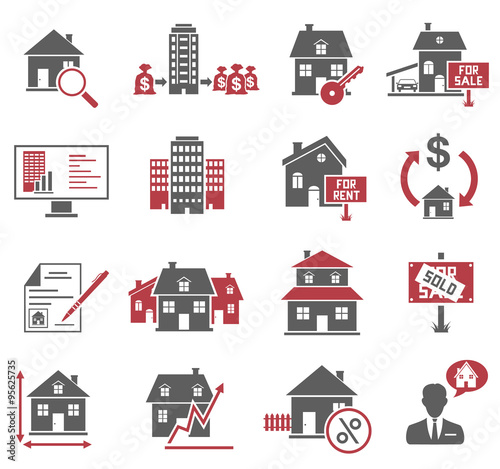 Real Estate Icons Set