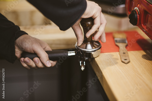 espresso coffee and cappuccino preparation