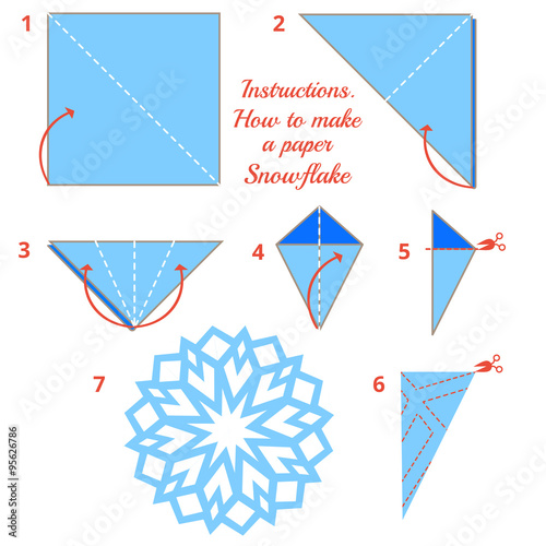how to make paper snowflake