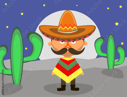 Mexican in a sombrero