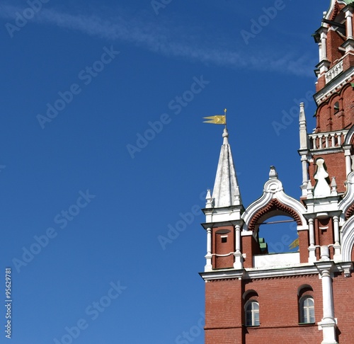 Troitskaya tower of Moscow Kremlin photo