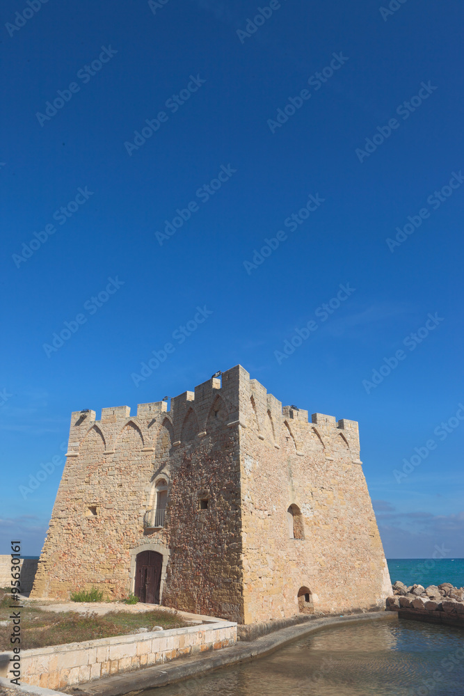 Salento, coastal tower of Torre Santa Sabina, Apulia, Italy