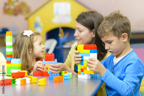 Kids Playing at Kindergarten
