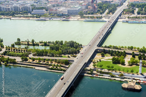 Aerial View Of Vienna City Skyline