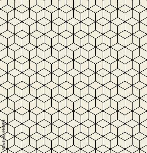 Fototapeta Naklejka Na Ścianę i Meble -  Vector seamless pattern. Modern stylish texture. Repeating Hexagon design.