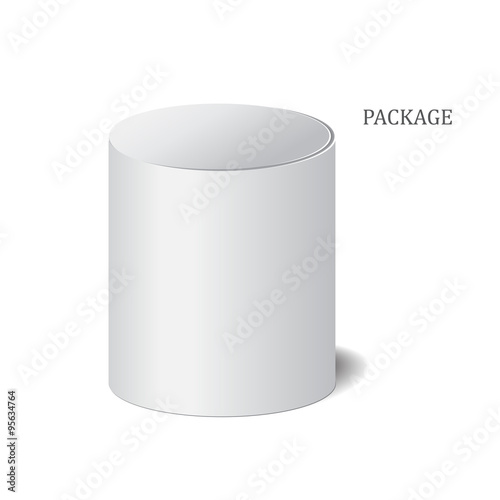  cardboard package isolated box on the white background. mock up