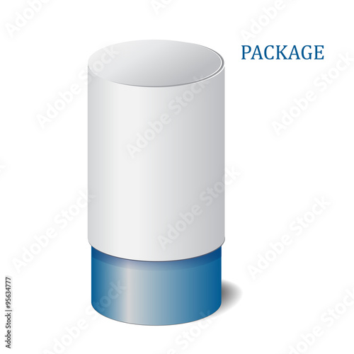  cardboard package isolated box on the white background. mock up