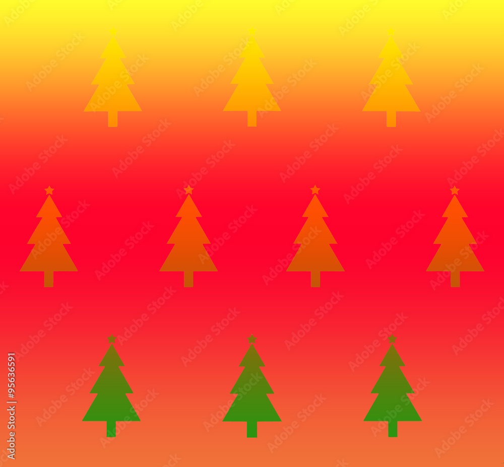 Obraz premium christmas tree wallpaper for background colorful toning