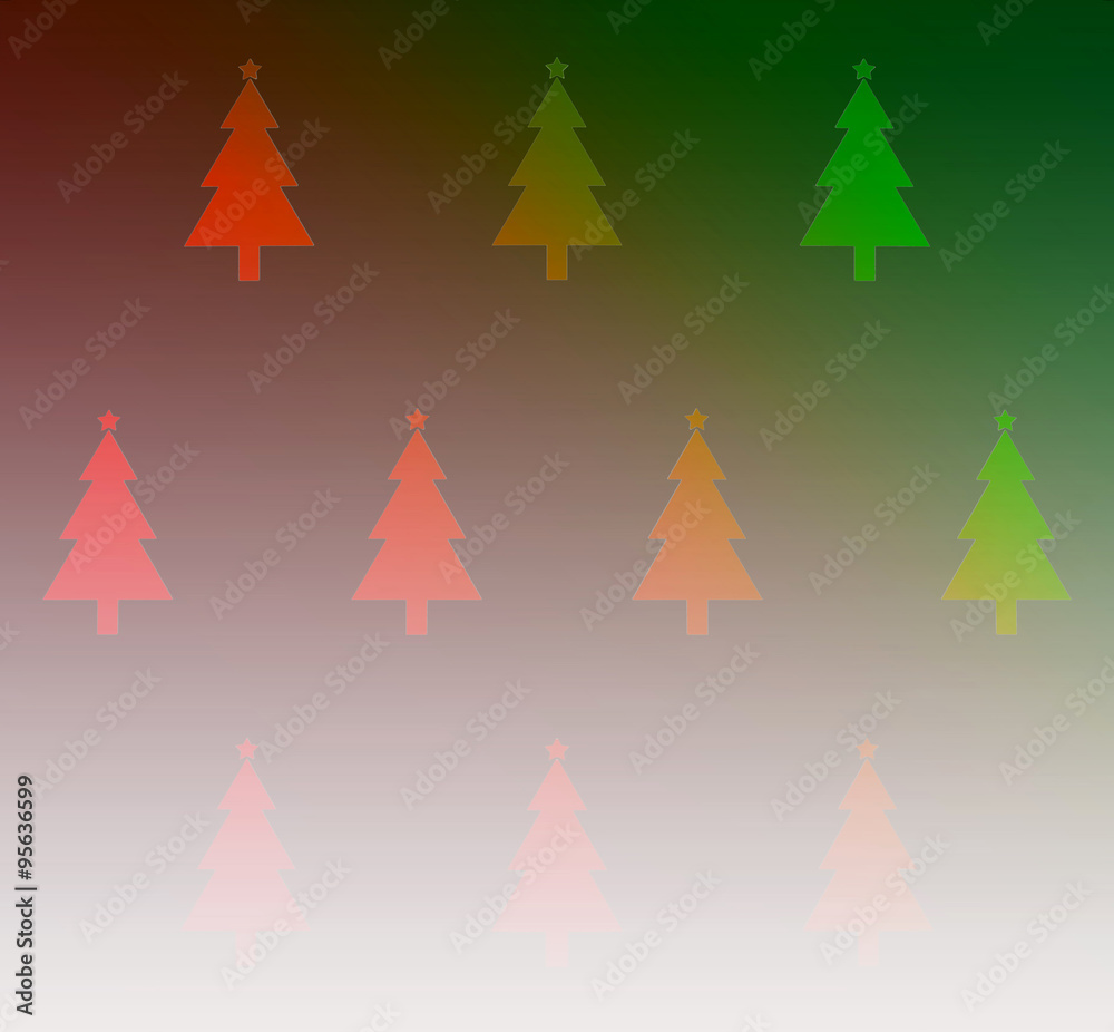 Obraz premium christmas tree wallpaper for background colorful toning