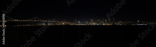 Bay Bridge and San Francisco Waterfront at Night © hotforphotog