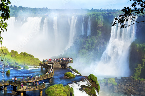 Iguazu Falls, on the border of Argentina and Brazil photo