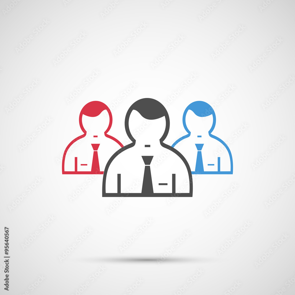 People vector design. 3 man icon People vector design. 3 man icon