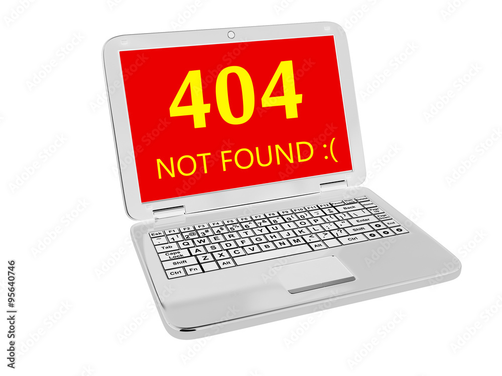 404 error on the screen of the netbook 404 error on the screen of the netbook
