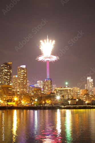 Fireworks in Toronto, Ontario, Canada