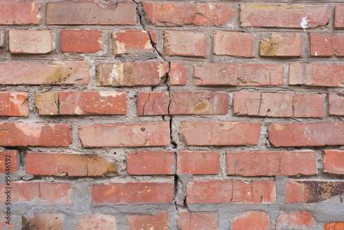 crack in a brick wall