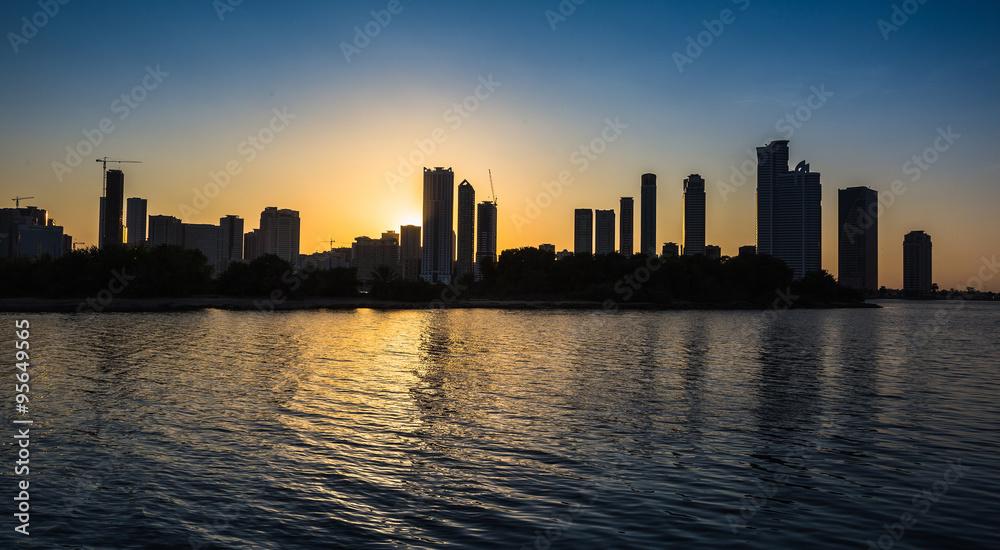 Skyscrapers in Sharjah city.UAE.