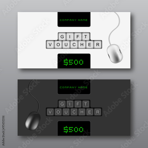 Keyboard voucher Template