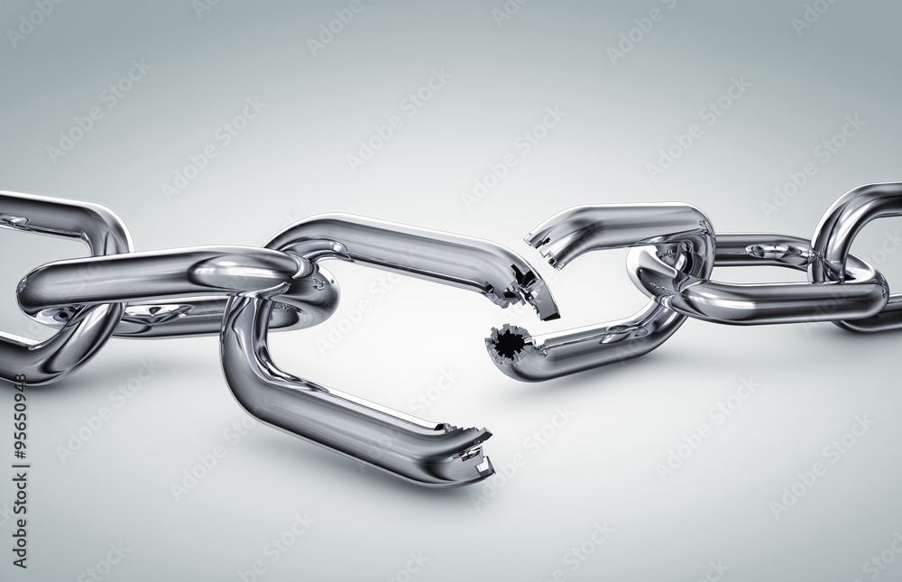 Obraz premium broken chain
