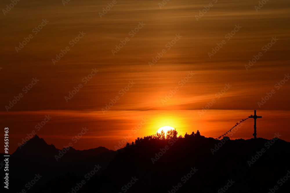 Sonnenaufgang über dem Buchstein