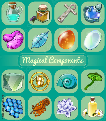 Great set of magical artifacts for your design needs