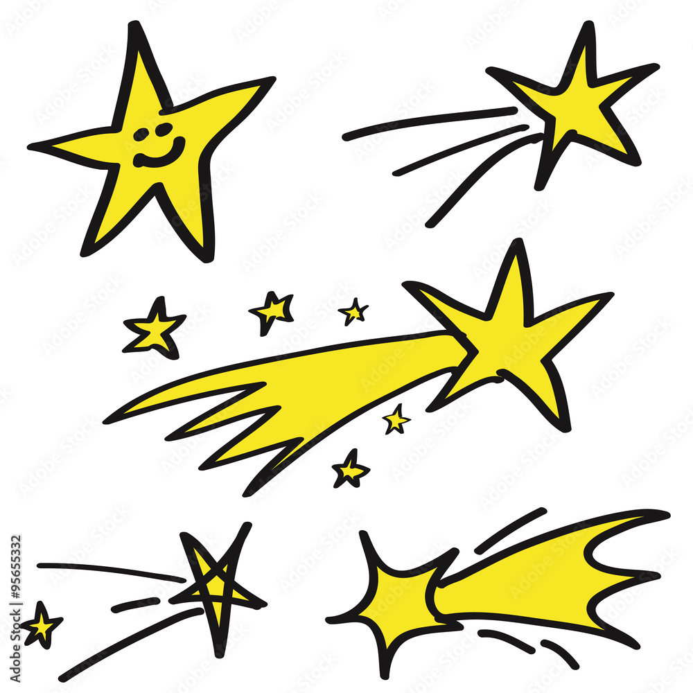 Sternschnuppen Stock Vector Adobe Stock