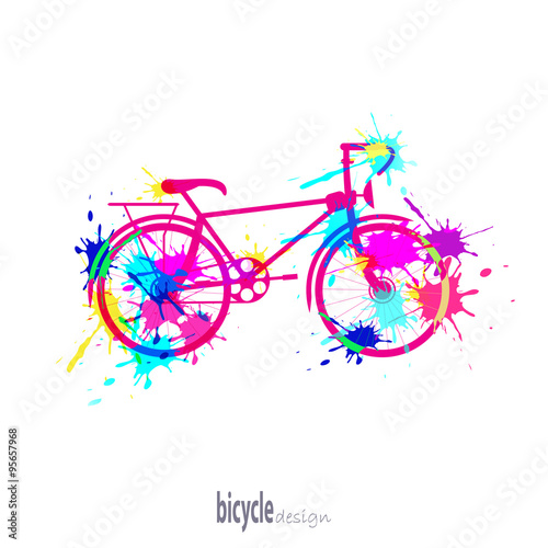 bike with blots