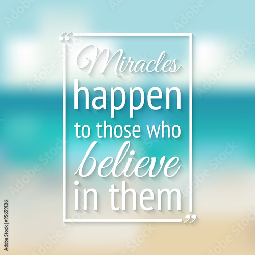 positive inspiration quote poster blurred background
