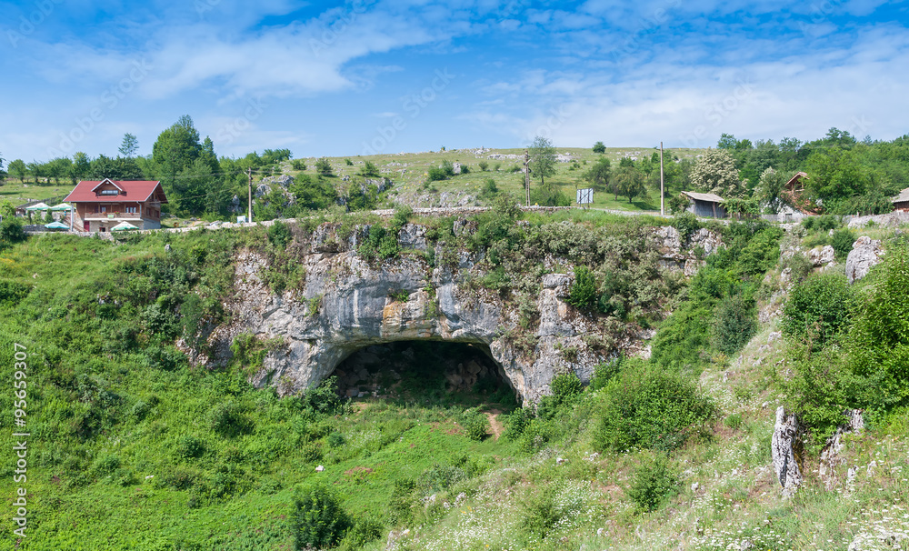 God's Bridge, a natural road bridge in Romania