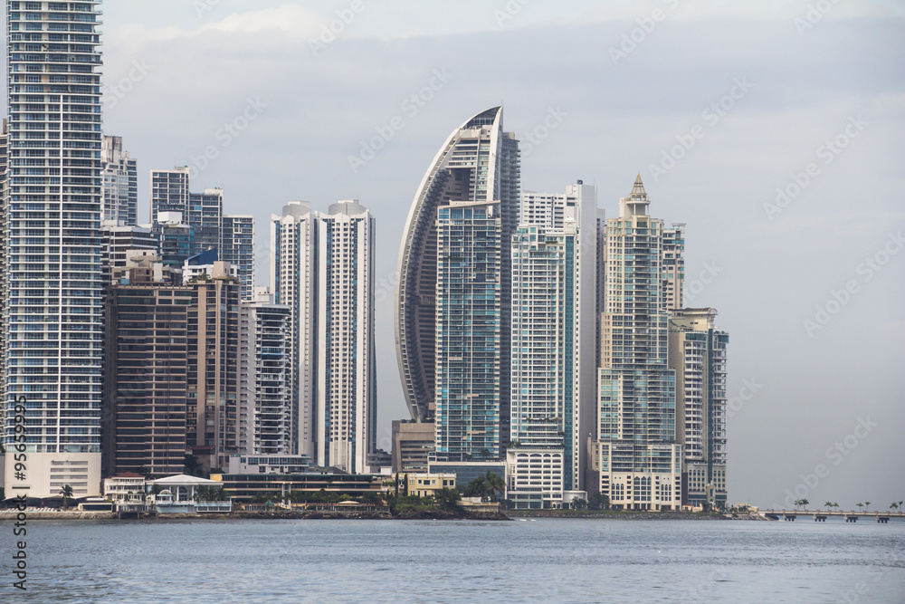 Naklejka premium Panama City Skyline