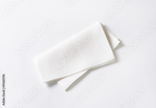 White fabric napkin photo