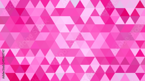 Abstract triangle geometric pink background vector