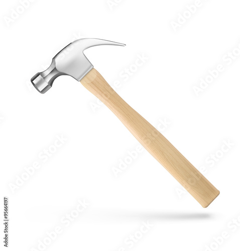 Hammer on white background. Vector illustration
