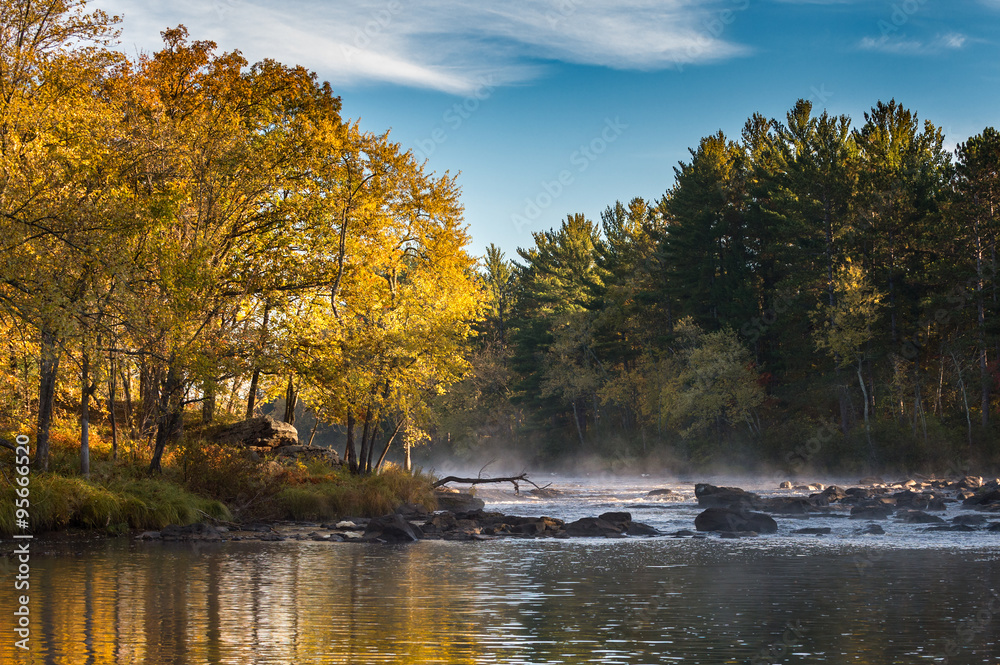 Sunrise on the Autumn River