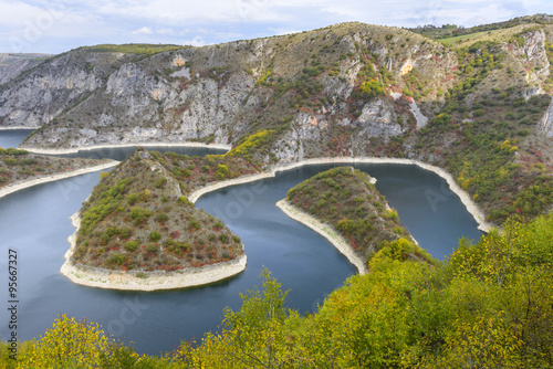 Meander of the Uvac river, Serbia photo