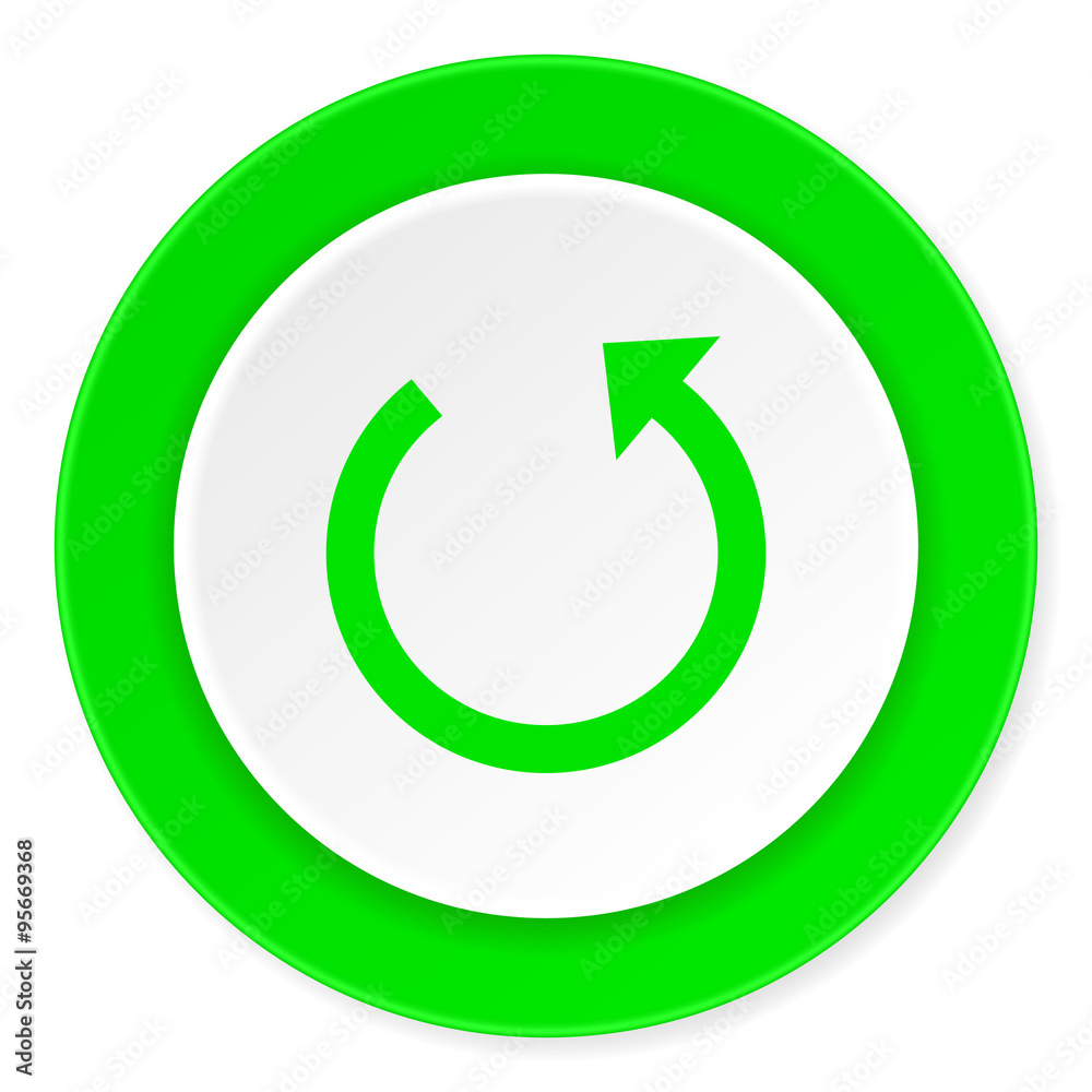 rotate green fresh circle 3d modern flat design icon on white background rotate green fresh circle 3d modern flat design icon on white background