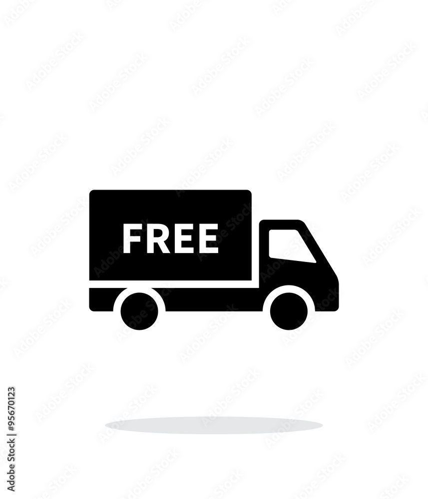 Free shipping simple icon on white background. Free shipping simple icon on white background.