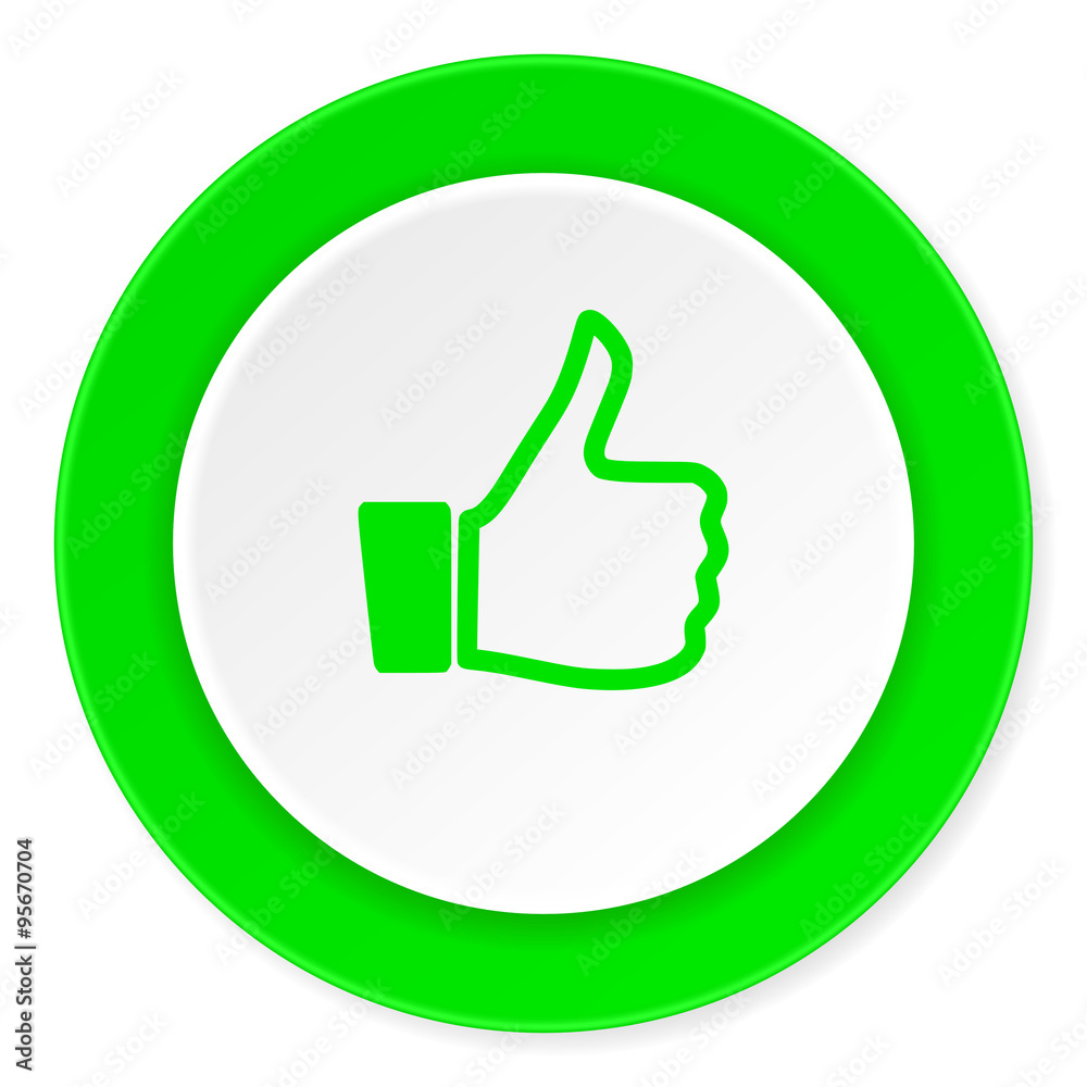like green fresh circle 3d modern flat design icon on white background like green fresh circle 3d modern flat design icon on white background