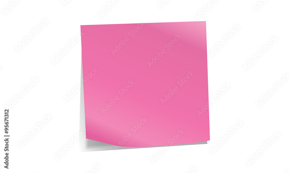Pink Post-it note Pink Post-it note