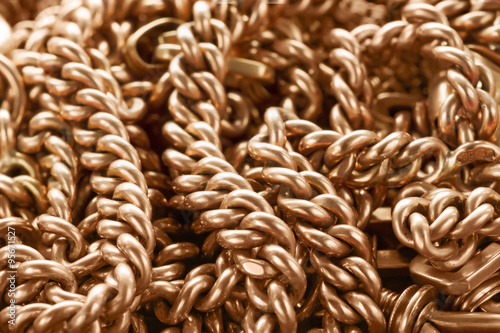 Background with golden chain