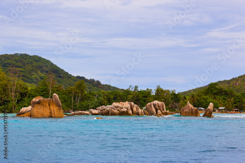 Tropical island La Digue - Seychelles