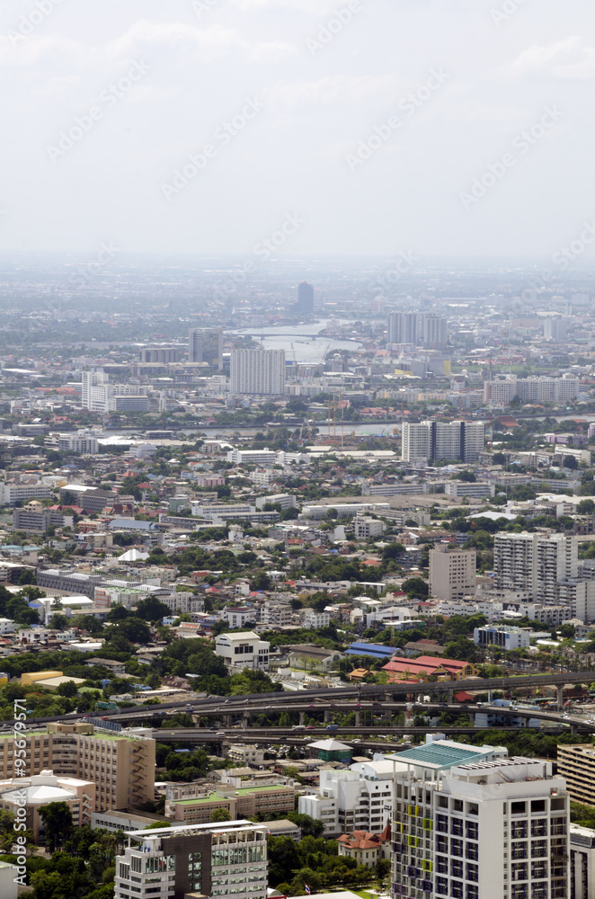 bangkok view from baiyoke tower II on 3 July 2014 BANGKOK